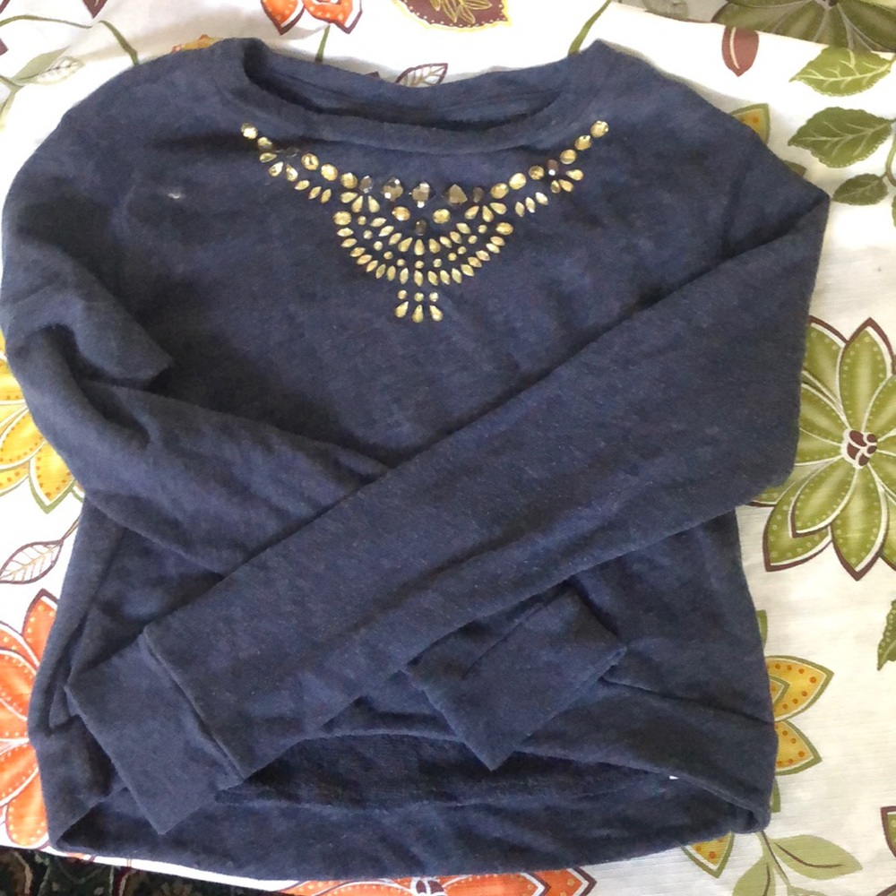 In good condition navy blue Abercrombie kids